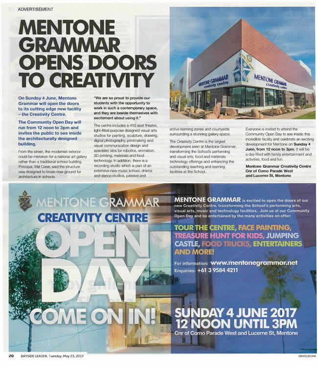 Mentone Grammar School Creativity Centre